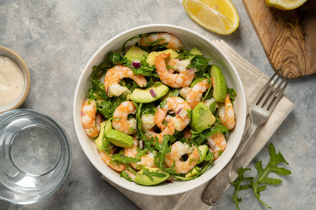 Salade Avocat Crevettes