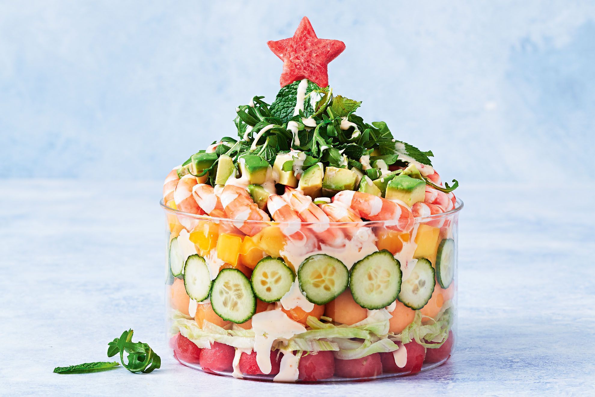 Préparation Salade folle de Noël