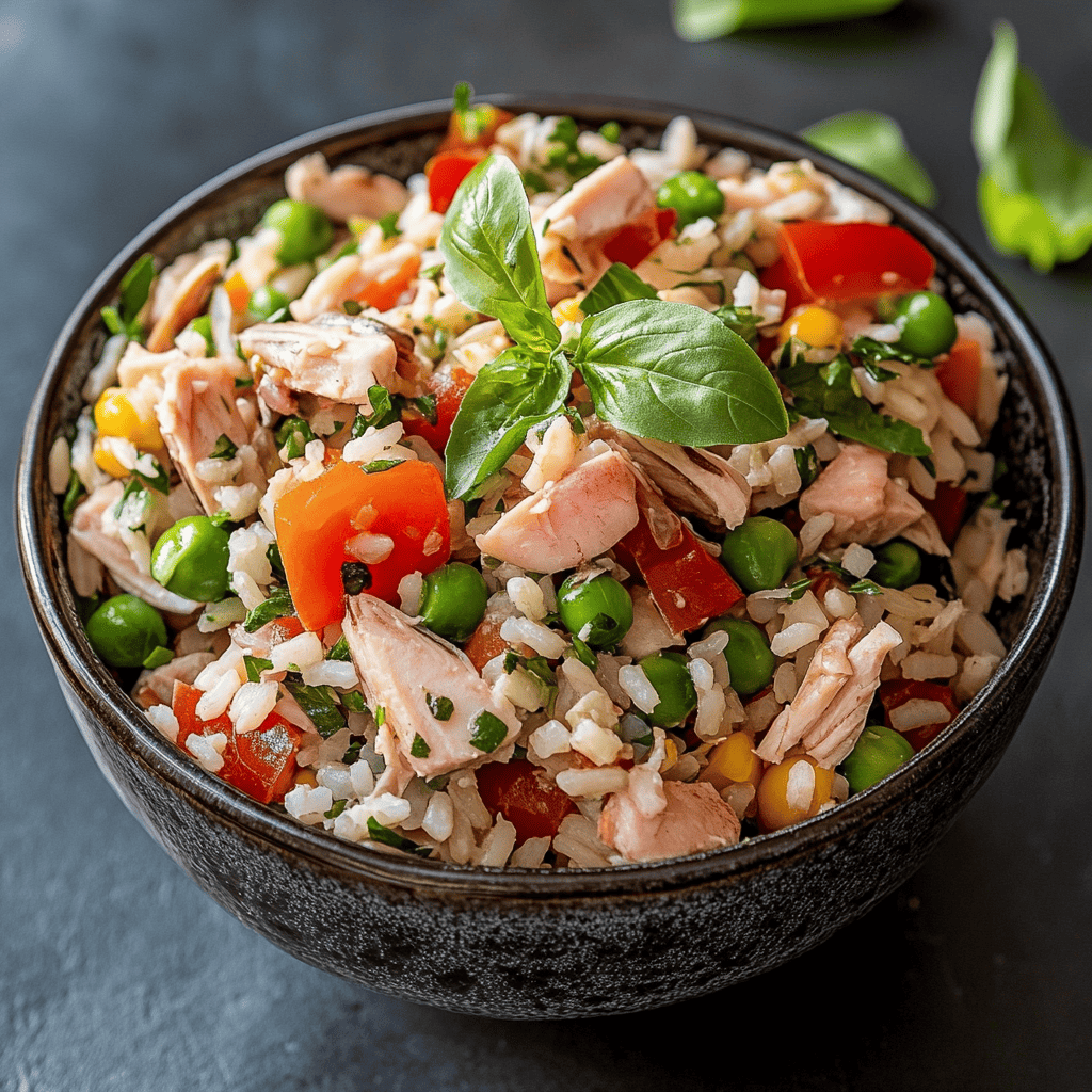 salde riz au thon